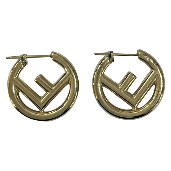 FENDI F is Fendi Gold Hardware - Earrings 416-070125 - Picture 1 of 3